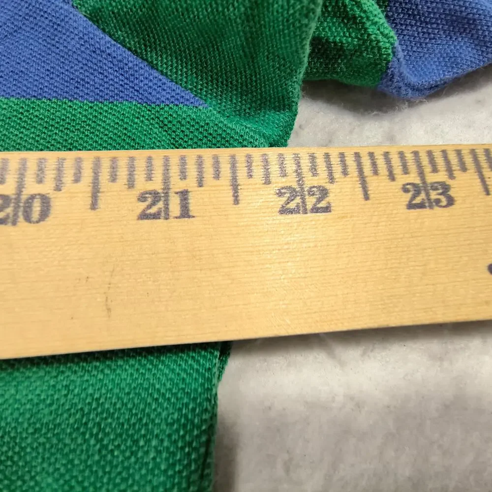 Polo by Ralph Lauren Casual Collared Polo Shirt Mens Size Medium M Blue Green